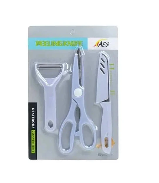 Set Cutit Legume + Foarfeca + Cutit Fier + PVC A-14676 WEI